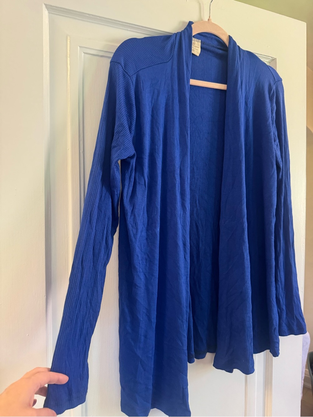 Buttercream Clothing Open-Front Ribbed Cardigan Sweater
